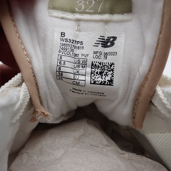 NEW Women's New Balance 327 Sneakers WS327PS Turtledove/Fatigue Green - Picture 12 of 16